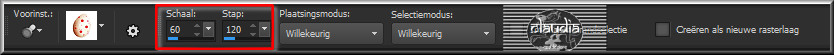 Met deze instellingen 