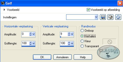 Effecten - Vervormingseffecten - Golf