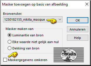 Lagen - Nieuwe maskerlaag - Uit afbeelding