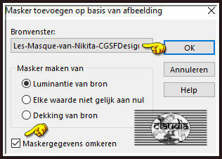 Lagen - Nieuwe maskerlaag - Uit afbeelding :