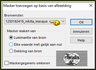 Lagen - Nieuwe maskerlaag - Uit afbeelding