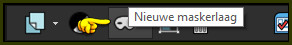 Ga naar het onderste werkbalkje (rechts onderaan) en klik op het icoontje met het masker erop 