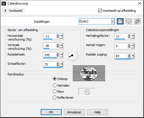 Effecten - Reflectie effecten - Caleidoscoop