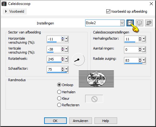 Effecten - Reflectie effecten - Caleidoscoop