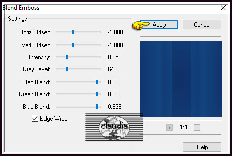 Effecten - Insteekfilters - FM Tile Tools - Blend Emboss