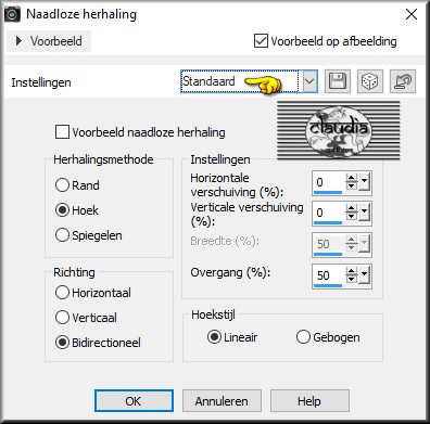 Effecten - Afbeeldingseffecten - Naadloze herhaling 