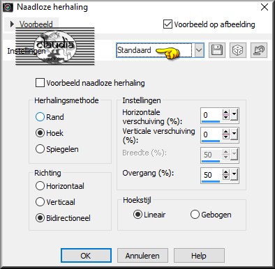 Effecten - Afbeeldingseffecten - Naadloze herhaling