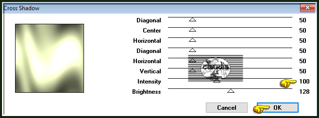 Effecten - Insteekfilters - Graphics Plus - Cross Shadow