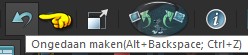 1 x klikken op het "Ongedaan maken" pijltje