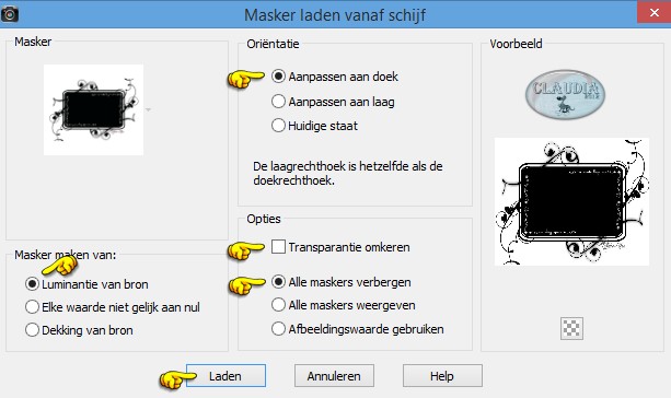 Masker laden vanaf schijf : tde_19