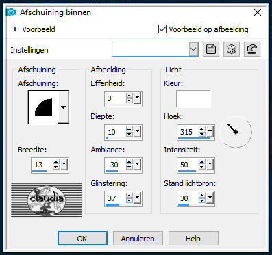 Effecten - 3d-Effecten - Afschuining binnen