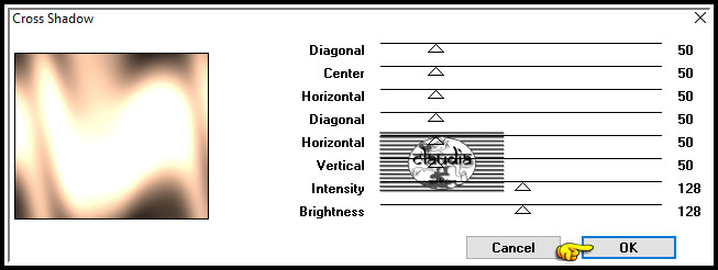 Effecten - Insteekfilters - Graphics Plus - Cross Shadow