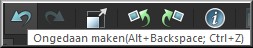 Klik 1 x op het "Ongedaan maken" pijltje