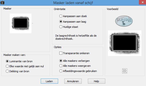 Lagen - Masker laden/opslaan - Masker laden vanaf schijf : gh_grungeframe10mask_bunnysatticdotcom 