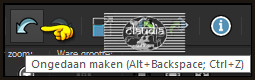 Klik 1 x op het "Ongedaan maken" pijltje