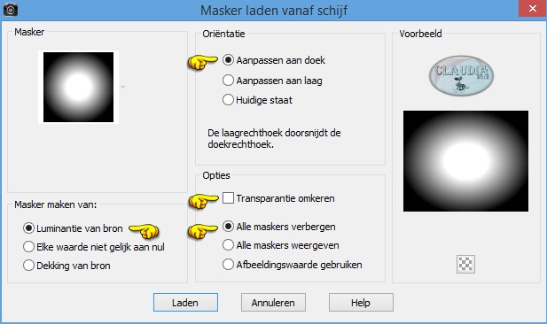 Lagen - Masker laden/opslaan - Masker laden vanaf schijf : 20-20