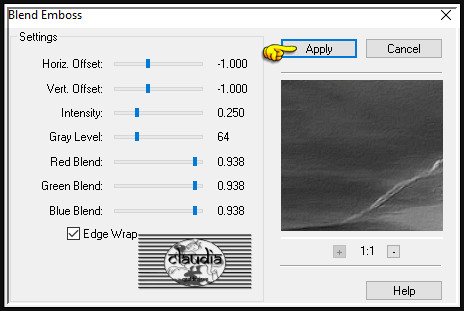 Effecten - Insteekfilters - FM Tile Tools - Blend Emboss