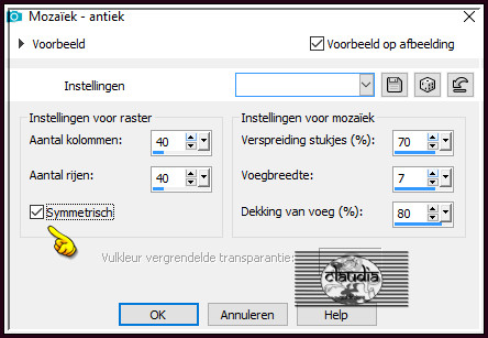 Effecten - Textuureffecten - Mozaïek - antiek