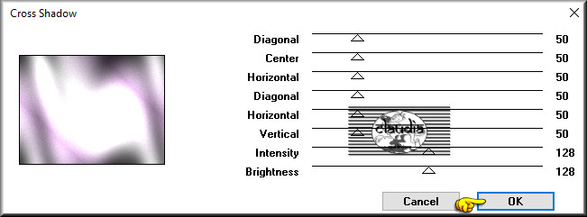 Effecten - Insteekfilters - Graphics Plus - Cross Shadow