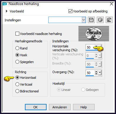 Effecten - Afbeeldingseffecten - Naadloze herhaling :