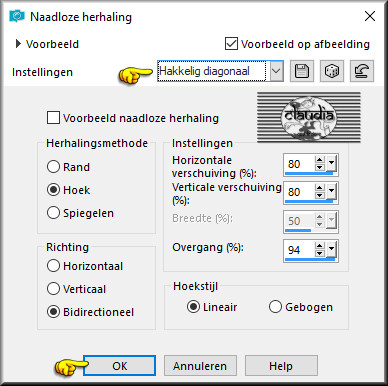 Effecten - Afbeeldingseffecten - Naadloze herhaling