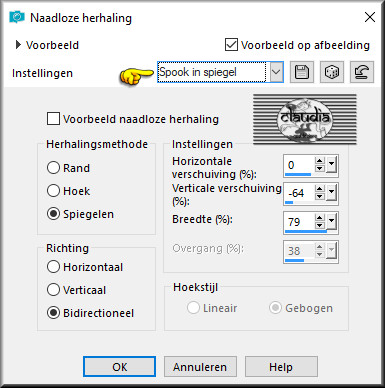 Effecten - Afbeeldingseffecten - Naadloze herhaling