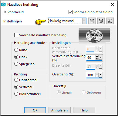 Effecten - Afbeeldingseffecten - Naadloze herhaling