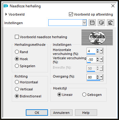 Effecten - Afbeeldingseffecten - Naadloze herhaling