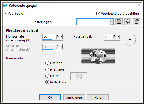 Effecten - Reflectie-effecten - Roterende spiegel
