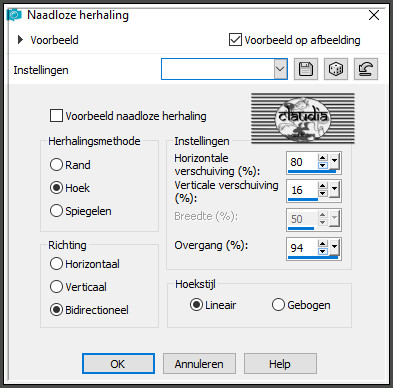 Effecten - Afbeeldingseffecten - Naadloze herhaling