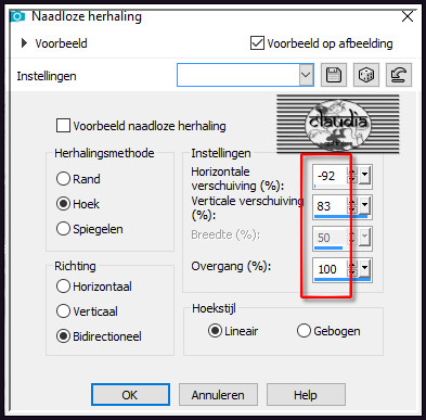 Effecten - Afbeeldingseffecten - Naadloze herhaling