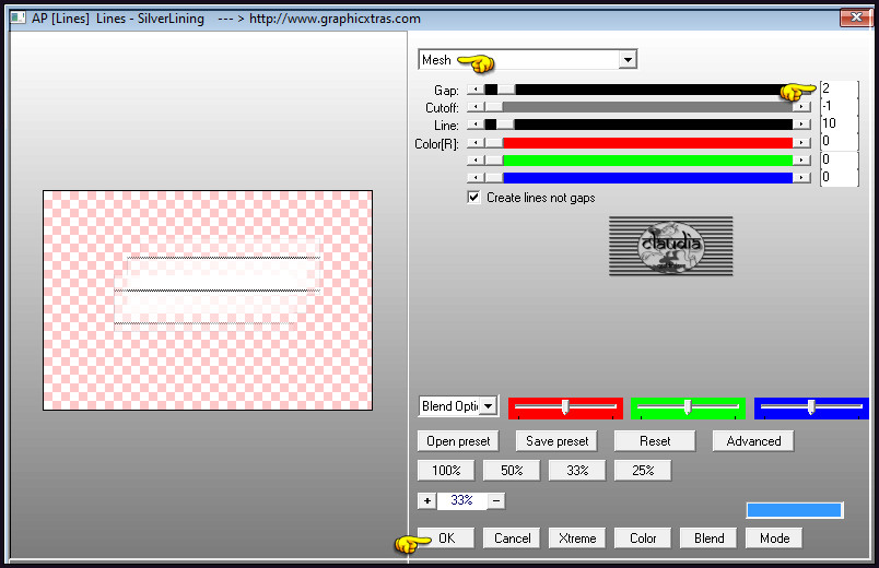 Effecten - Insteekfilters - AP [Lines] - Lines - SilverLining