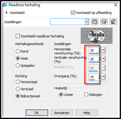 Effecten - Afbeeldingseffecten - Naadloze herhaling