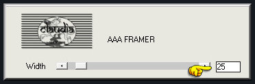 Effecten - Insteekfilters - AAA Filters - AAA Framer : zet Width op 25