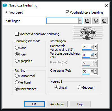 Effecten - Afbeeldingseffecten - Naadloze herhaling