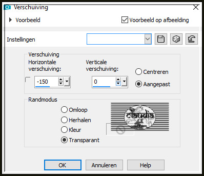 Effecten - Afbeeldingseffecten - Verschuiving