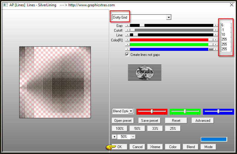 Effecten - Insteekfilters - AP [Lines] - Lines - SilverLining