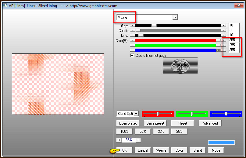 Effecten - Insteekfilters - AP [Lines] - Lines - SilverLining 