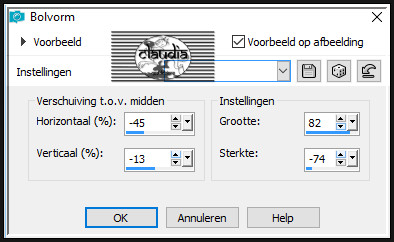 Effecten - Vervormingseffecten - Bolvorm