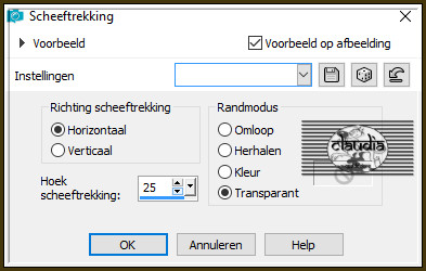 Effecten - Geometrische effecten - Scheeftrekking