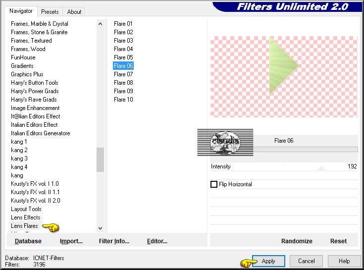 Effecten - Insteekfilters - <I.C.NET Software> - Filters Unlimited 2.0 - Lens Flares - Flare 06