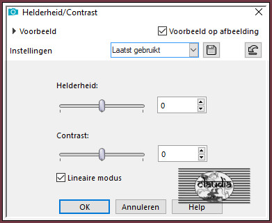 Aanpassen - Helderheid en Contrast - Helderheid/Contrast