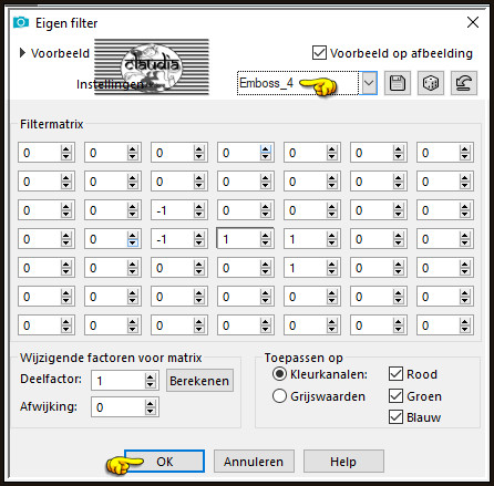 Effecten - Eigen filter