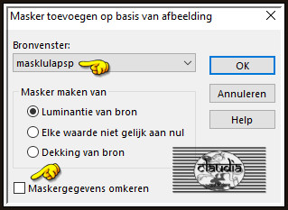 Lagen - Nieuwe maskerlaag - Uit afbeelding