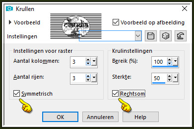 Effecten - Vervormingseffecten - Krullen