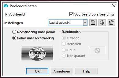 Effecten - Vervormingseffecten - Poolcoördinaten