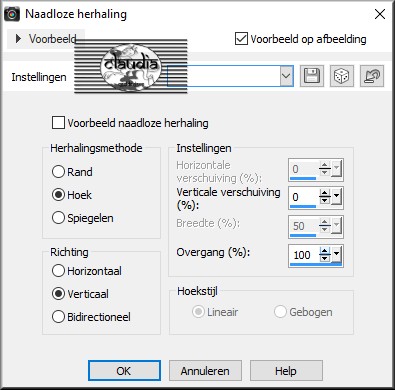 Effecten - Afbeeldingseffecten - Naadloze herhaling