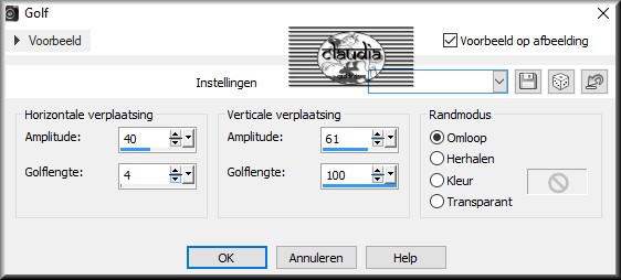 Effecten - Vervormingseffecten - Golf