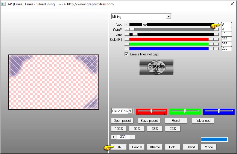 Effecten - Insteekfilters - AP [Lines] - Lines - SilverLining :