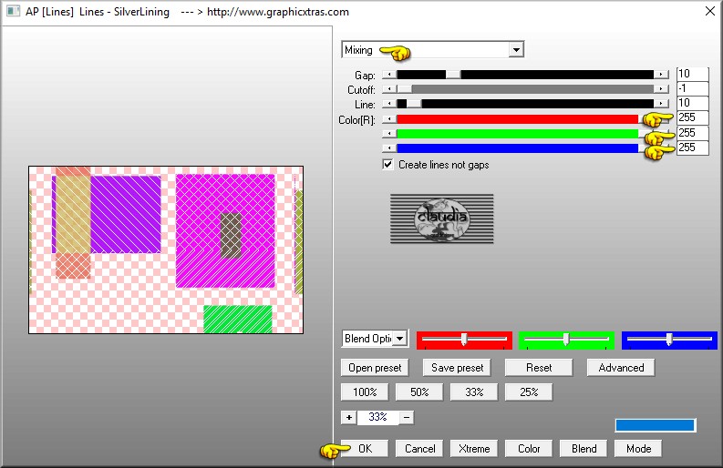 Effecten - Insteekfilters - AP [Lines] - Lines - SilverLining 